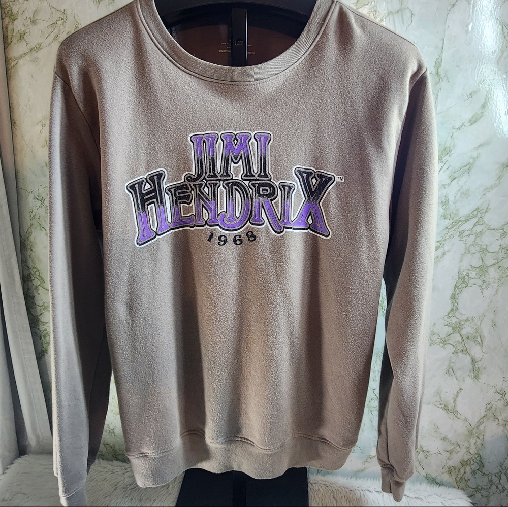 JIMI HENDRIX Screen Print Crew Sweatshirt